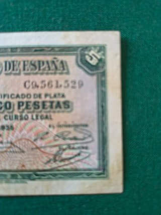 Billete 5 Pesetas Banco de España 1935