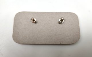 Pendientes Ala plateados con Brillantitos
