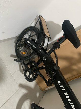 Bicicleta Eléctrica Plegable Negra