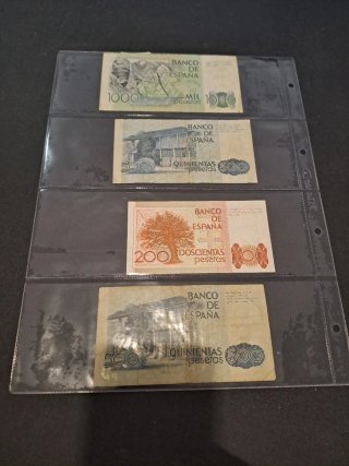 Lote 7 Billetes Pesetas España
