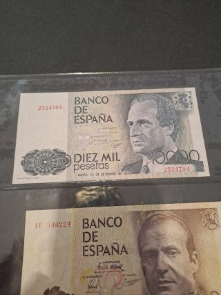 Lote 7 Billetes Pesetas España