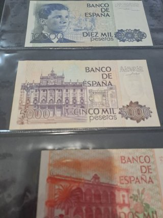 Lote 7 Billetes Pesetas España