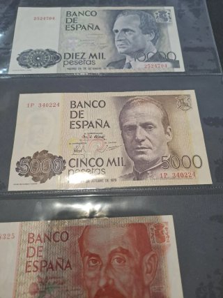 Lote 7 Billetes Pesetas España