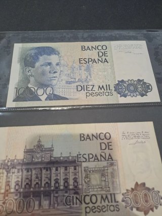 Lote 7 Billetes Pesetas España