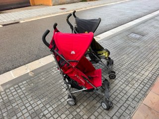 Cochecito Maclaren Rojo y Negro