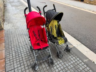 Cochecito Maclaren Rojo y Negro
