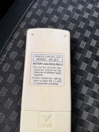 Mando Aire Acondicionado Fujitsu