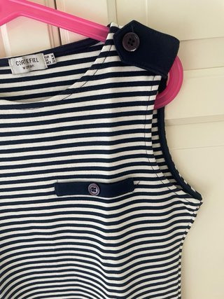 Vestido marinero azul y blanco talla S