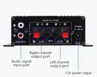 Mini Amplificador Audio AK170 400W + Fuente