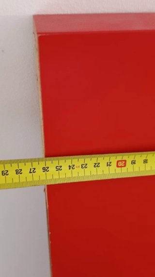 Estantería Ikea Lack Roja