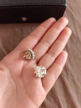 Pendientes Plata 925 Filigrana Roseta Artesanal