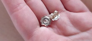 Pendientes Plata 925 Filigrana Roseta Artesanal