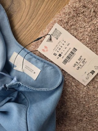 Vestido Zara azul vaquero mujer.  Nuevo
