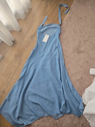 Vestido Zara azul vaquero mujer.  Nuevo