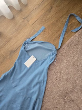 Vestido Zara azul vaquero mujer.  Nuevo