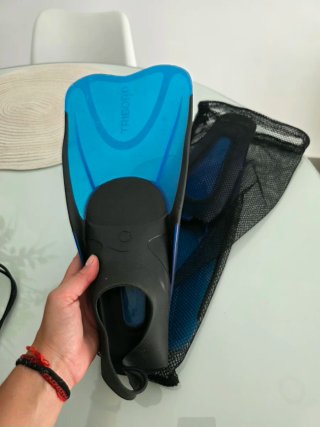 Aletas de natación Tribord azules