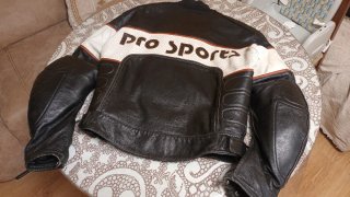 Chaqueta de cuero para moto Pro Sports