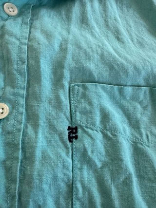 Camicia Lino Polo Jeans Co. Ralph Lauren Azzurra