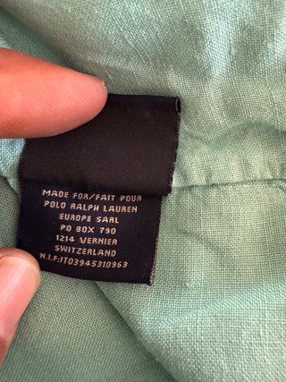 Camicia Lino Polo Jeans Co. Ralph Lauren Azzurra