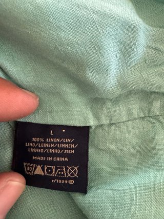 Camicia Lino Polo Jeans Co. Ralph Lauren Azzurra