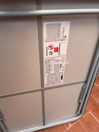 Mesa Plegable Negra y Plateada