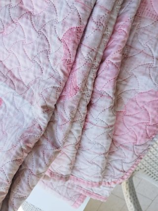 Copriletto matrimoniale cotone rosa