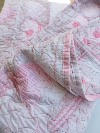 Copriletto matrimoniale cotone rosa