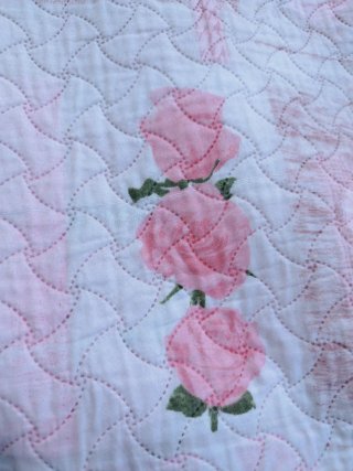 Copriletto matrimoniale cotone rosa
