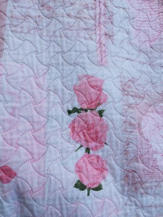 Copriletto matrimoniale cotone rosa