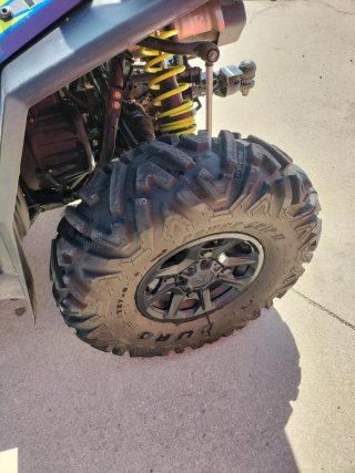 Quad Polaris Azul y Amarillo Off-Road