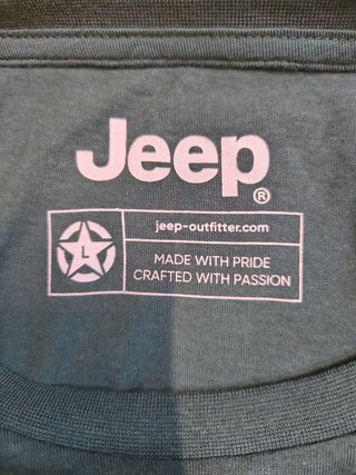Camiseta Jeep Hombre Talla L Estampada