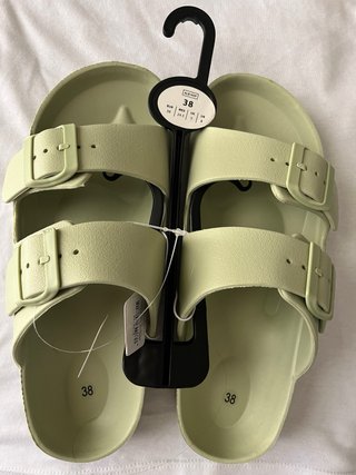 Chanclas verdes mujer talla 38