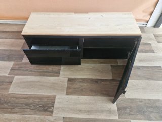 Mueble TV BESTA Ikea Negro/Marrón