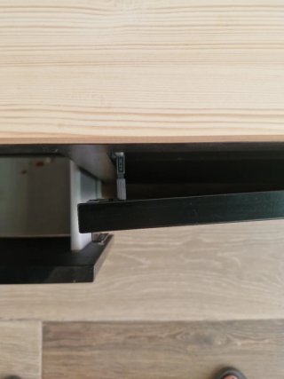 Mueble TV BESTA Ikea Negro/Marrón