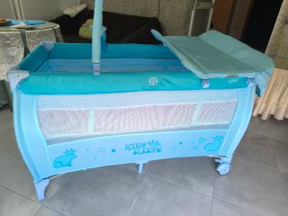Cuna de viaje Asalvo azul