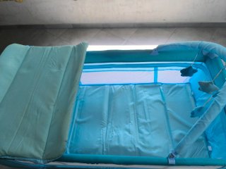 Cuna de viaje Asalvo azul
