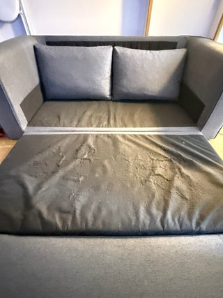 Divano a 2 posti blu marmorizzato