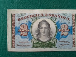 Billete 2 Pesetas República Española 1930