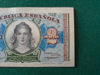 Billete 2 Pesetas República Española 1930