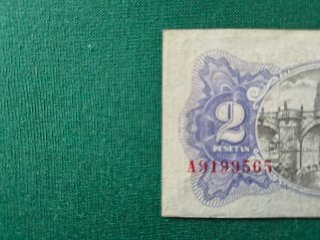 Billete 2 Pesetas República Española 1930