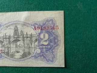 Billete 2 Pesetas República Española 1930