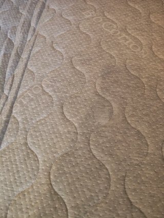 Sofá cama de tela beige