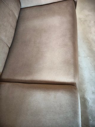 Sofá cama de tela beige