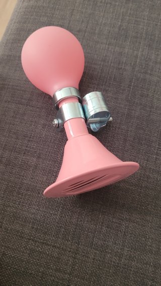 Bocina Claxon Rosa para Bicicleta Infantil