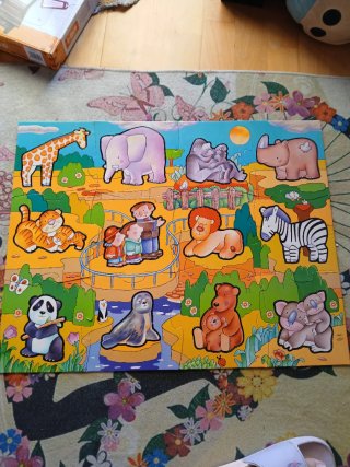 Puzzle Macro 24 piezas animales Diset