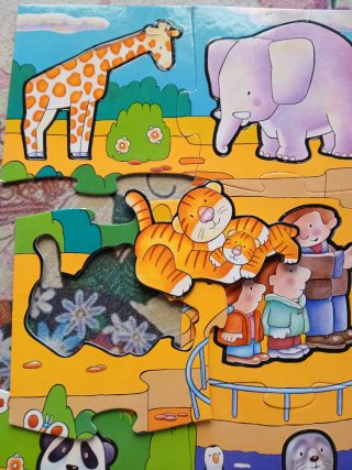 Puzzle Macro 24 piezas animales Diset