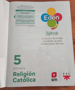Revuela Religión católica, 5 primaria. Edén
