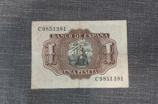 Billete 1 Peseta Banco de España 1953