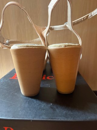 Sandalias Boticelli charol rosa/beige T.41