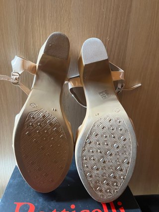 Sandalias Boticelli charol rosa/beige T.41